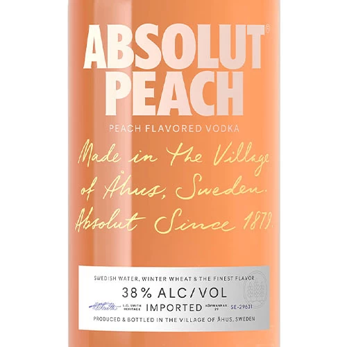 Absolut Apeach Flavored Vodka - Image 3