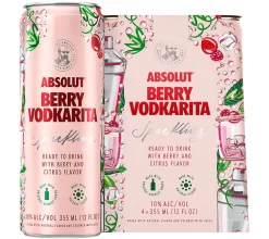 Absolut Berry Vodkarita Sparkling Cocktail 4-Pack