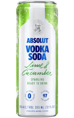 Absolut Lime & Cucumber Sparkling Cocktail 4-Pack