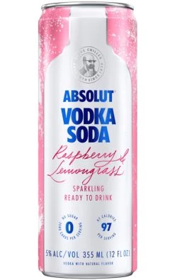 Absolut Raspberry & Lemongrass Vodka Soda 4-Pack