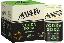 All Hands Vodka Soda Cherry Limeade 4 Pack