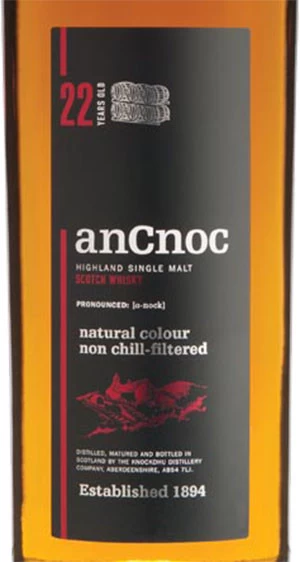 AnCnoc 22 Year Old Single Malt Scotch Whisky - Image 2