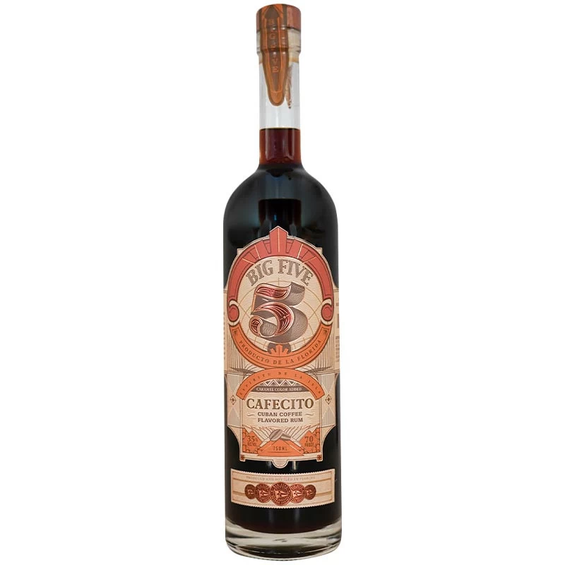 Big Five Cafecito Cuban Coffee Flavored Rum