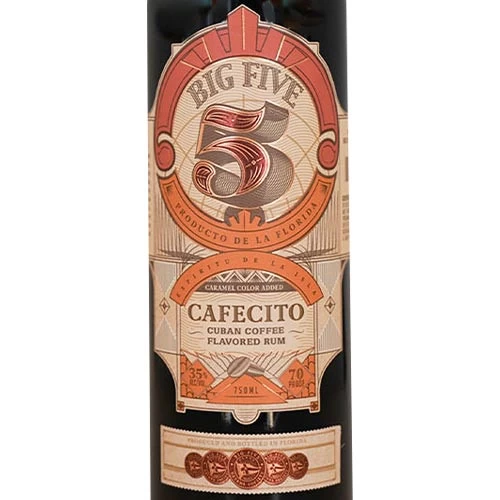 Big Five Cafecito Cuban Coffee Flavored Rum - Image 2