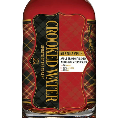 Crooked Water Minneapple Bourbon & Port Wine Casks Finish Apple Brandy - Image 2