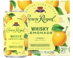 Crown Royal Whisky Lemonade Cocktail, 4-Pack