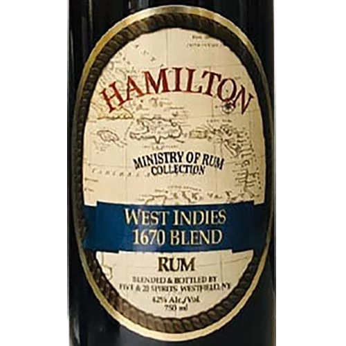 Hamilton West Indies 1670 Blend Rum - Image 2