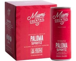 Miami Cocktail Company Grapefruit & Hibiscus Paloma Spritz 4-Pack