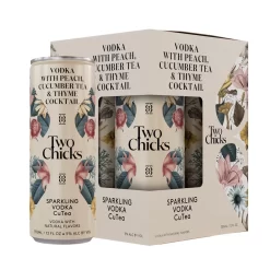 Two Chicks Sparkling Vodka CuTea 4-Pack