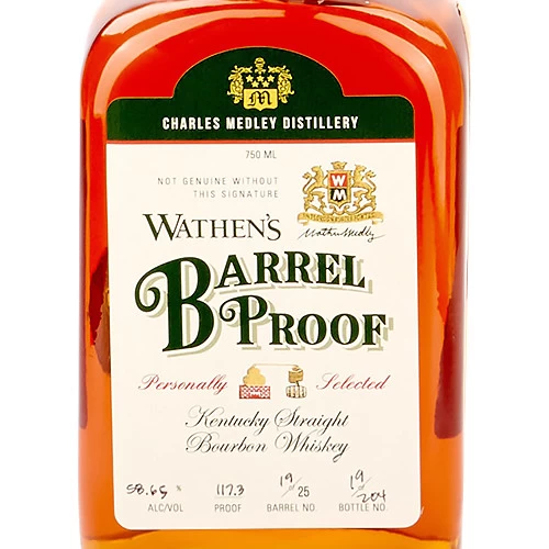 Wathen's Barrel Proof Kentucky Straight Bourbon Whiskey - Image 2